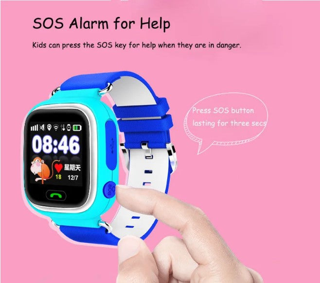 Q90 Smart Watch for Kids with SOS Alarm - Orange