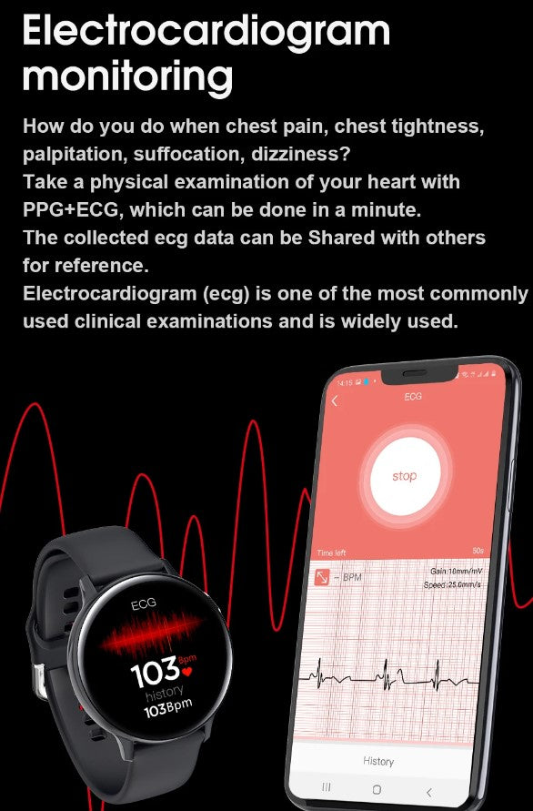 S20S Smartwatch with Health Monitoring - Pink